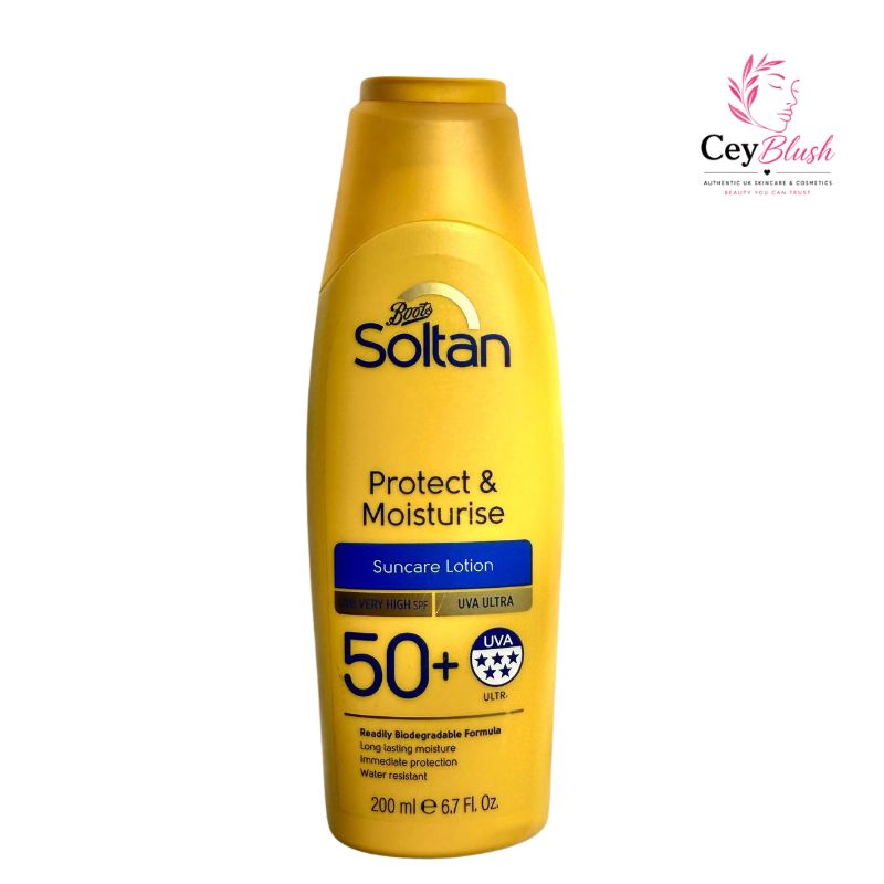 Boots Soltan Protect & Moisturise Sun Care Lotion SPF 50+ – 200ml | In Sri Lanka